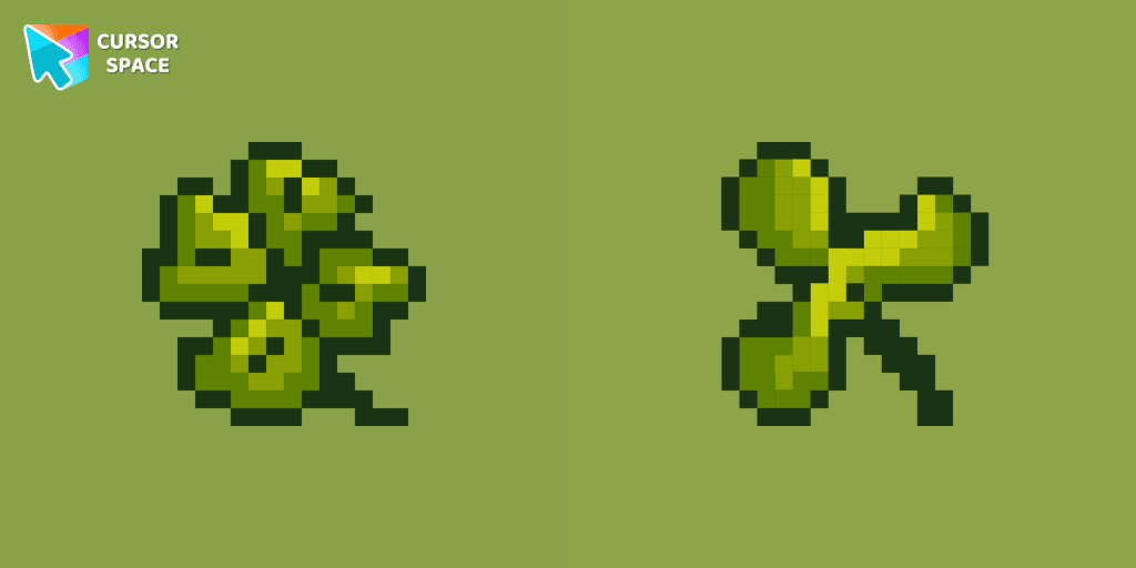 Сlover Pixel cursor cursor pack